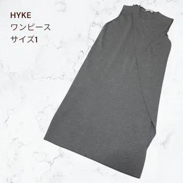 HYKE 하이크 슬리브리스 니트 원피스 실크 혼방 그레이 사이즈 1