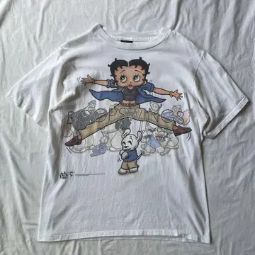 [레어] 90년대 BETTY BOOP GAP 패러디 티셔츠 changes