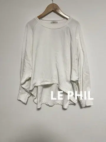 LE PHIL 르필 컴팩트 숏 풀오버 화이트 흰색