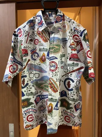 하와이산 reyn spooner x MLB CUBS 컵스 알로하 셔츠