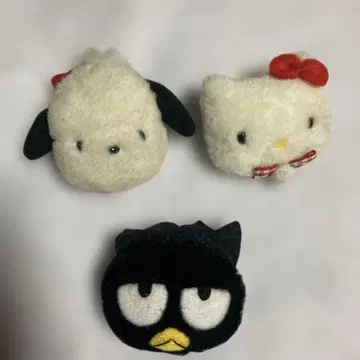 헤이세이 레트로 헬로키티 배드마루 포차코 마스코트 페이스 배지