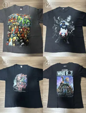 marvel, 배트맨 티셔츠 5종 세트 판매