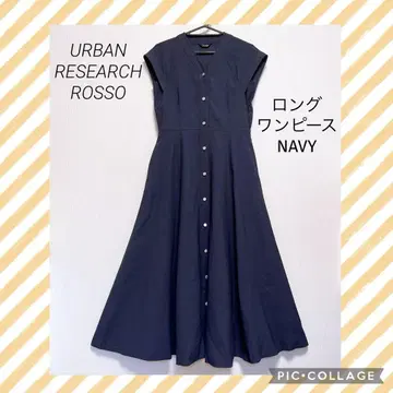 새상품급 URBAN RESEARCH ROSSO 허리 쉐이프 V넥 원피스