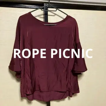 ROPE PICNIC 와인 레드 블라우스