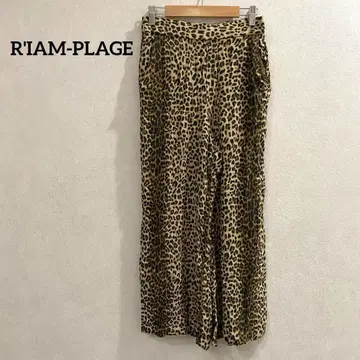RIAMPLAGE 미니 레오파드 팬츠 올 패턴 일본제 M 사이즈