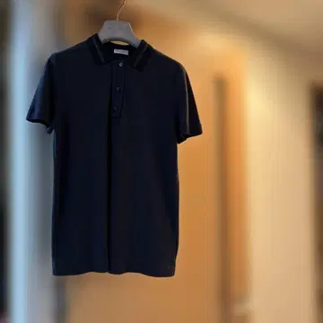BRUNELLO CUCINELLI 네이비 피케 셔츠 반팔