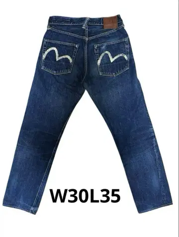 EVISU 에비수 데님 lot.2001 W30L35 갈매기 화이트 갈매기