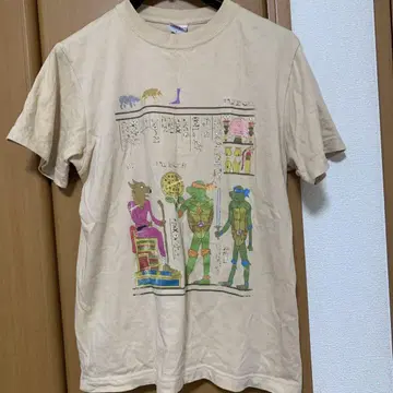 터틀즈 이집트 벽화풍 티셔츠