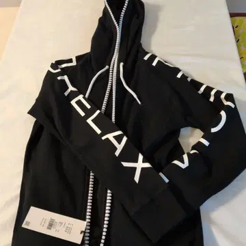 1PIU1UGUALE3 RELAX 빅 지퍼 사이드 로고 후드티