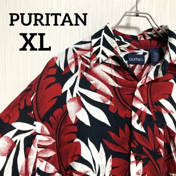 퓨리탄 PURITAN S/S 알로하 셔츠 남성용 XL 상당