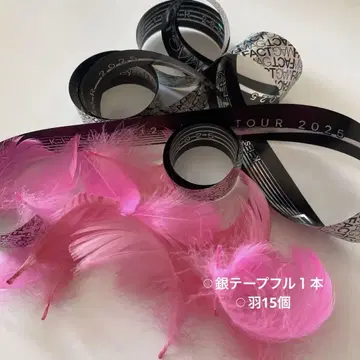 Kis-My-Ft2 MAGFACT 은색 테이프, 깃털, 낙하물
