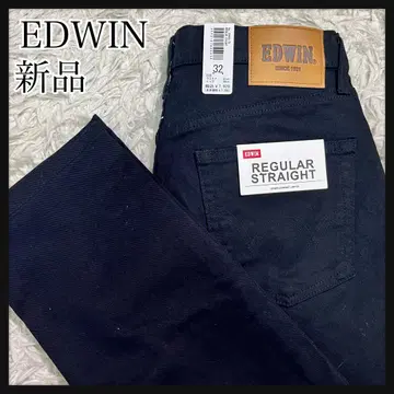 [택 포함 새상품] EDWIN 32 블랙 REGULAR STRAIGHT