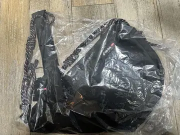 TikTok 블랙 나일론 로프 백 숄더