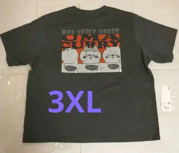 (F) 치이카와 x 나가노의 곰 UT 그레이 3XL 미사용 새상품