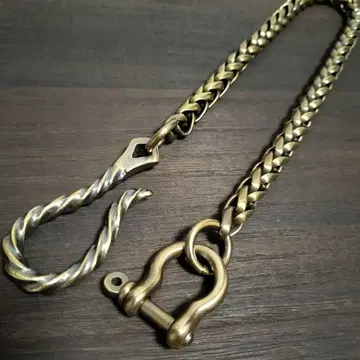 놋쇠  뜨개질 10mm 지갑 체인 빈티지 브라스 족쇄