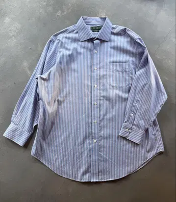 새상품급 LAUREN Ralph Lauren 스트라이프 셔츠 블루 XL