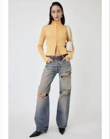 MOUSSY/MIDRISE STRAIGHT 데님 25인치