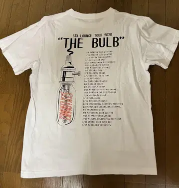 SIX LOUNGE 2020년 THE BULB 투어 티셔츠 M 사이즈