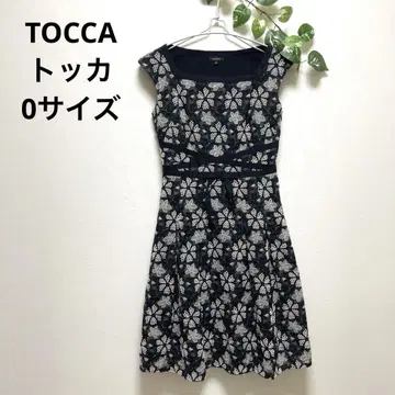 [TOCCA] 토카 꽃무늬 자수 원피스 고급스러운 블랙