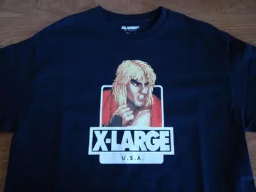 XLARGE 스트리트 파이터 II 켄 티셔츠 블랙 사이즈 M