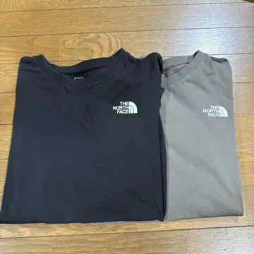 노스페이스 티셔츠 2장 세트 M, L 사이즈