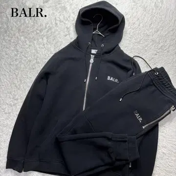 BALR. 보러 셋업 최근 모델 메탈 로고 지퍼 블랙 M 사이즈