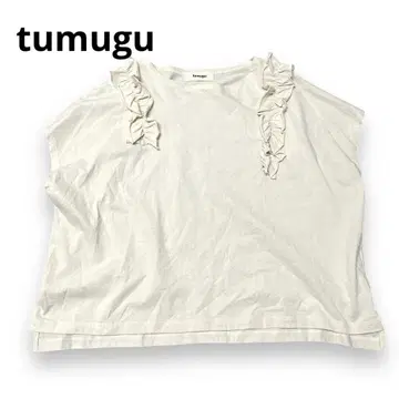 tumugu 프릴 풀오버 넉넉한 내추럴