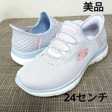 새상품급 SKECHERS 스케쳐스 슬립인 24cm 라벤더
