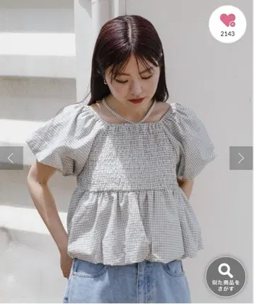 kastane 벌룬 블라우스 화이트 기타
