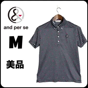 and pet de 앤퍼시 흡습 속건성 폴로 셔츠 버튼 다운 남성용 M