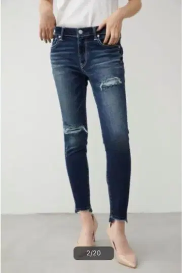 AZUL by MOUSSY 다크 블루 스키니 데님 L 아줄 바이 마우지