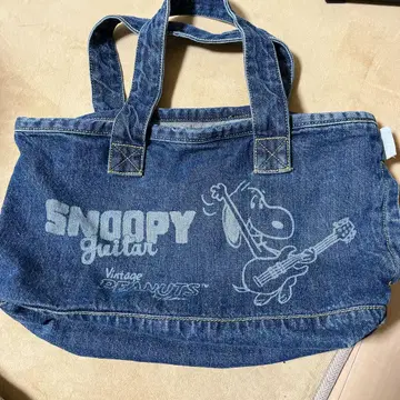 스누피 루토트 백 데님