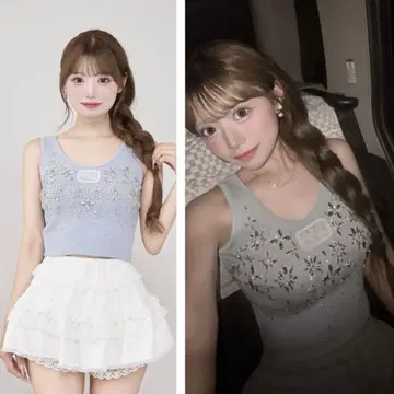 새상품 미개봉 Darich 주얼리 리브 슬리브리스 상의