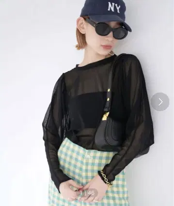 slobe citron. 슬로브 이에나 튤 볼륨 슬리브 TEE