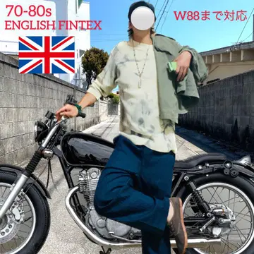 70s 빈티지 ENGLISH FINTEX 턱 스트레이트 하의 영국