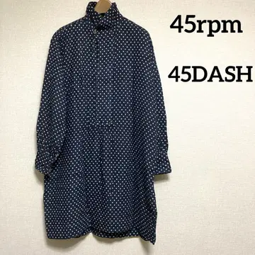 45rpm 45R 45DASH 풀오버 튜닉 원피스 도트 무늬