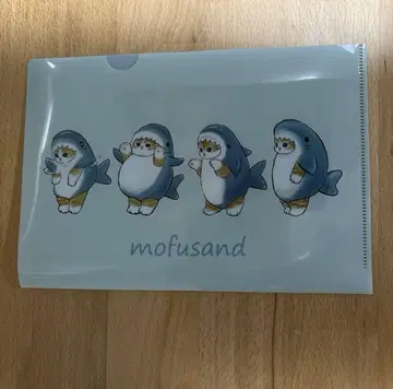 mofusand 상어 냥 클리어 파일과 메모장 스티커 세트