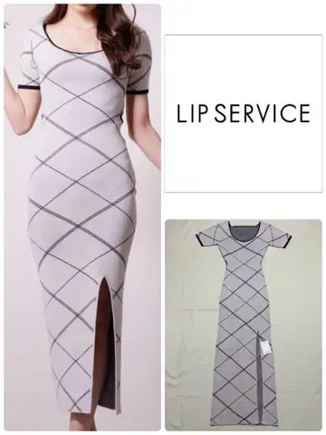 [ 택 포함 미사용 새상품 ] LIP SERVICE 백 오픈 롱 원피스