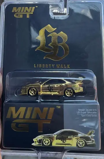 MINI GT SILVIA S15 골드 HARAJUKU 6 Spoke