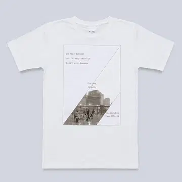 Mr.Children 미스칠 중력과 호흡 티셔츠 화이트/흰색 XS