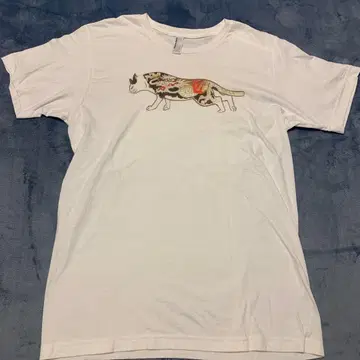 구제 의류 American apparel 고양이 문신 타투 티셔츠