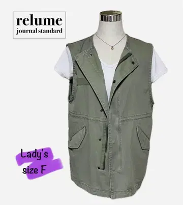 미사용 relume 코튼 트윌 노카라 모즈 베스트