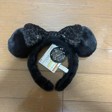 미니 머리띠 복슬복슬 블랙