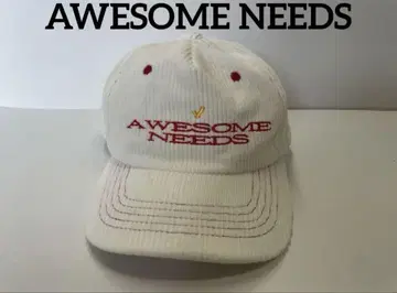 새상품급 AWESOME NEEDS 오썸 니즈 코듀로이 캡