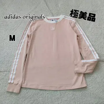 [컨디션 최상] adidas originals 핑크 베이지 롱T 3 라인