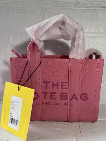 MARC JACOBS 가죽 크로스바디 미니 토트백 캔디 핑크