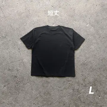 블랙 티셔츠 무지 그런지 펑크 미니 티 숏 L