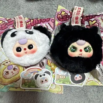 babythree 키링 검은 고양이 팬더