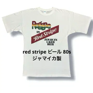 red stripe 맥주 80년대 자메이카산 티셔츠 싱글 스티치