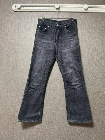 VIS 다크 그레이 부츠컷 데님 S
